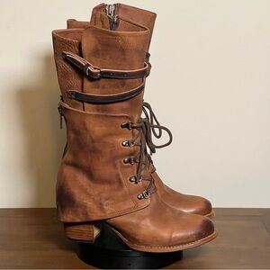 Freebird Caboose - US 12 - Leather high heel mid calf boots